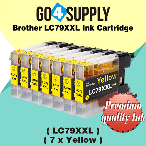 Compatible Brother Yellow LC79XXL LC-79 XXL Ink Cartridge Used for Brother MFC-J6510DW, MFC-J6710DW, MFC-J6910DW, MFC-J5910CDW, MFC-J6710CDW, MFC-J6910CDW, MFC-J5910DW Printers