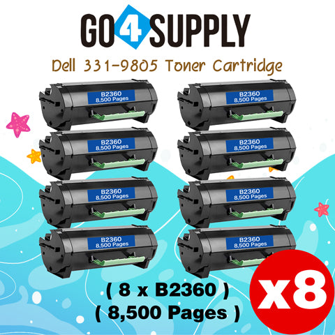 Compatible Dell M11XH 331-9805 B2360DN (8,500 Pages, High Yield) Toner Cartridge Used for Dell B2360d, B2360dn, B3460dn, B3465dn, B3465dnf Printers