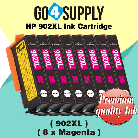 Compatible HP Magenta 902XL 902 XL Ink Cartridge Used for HP OfficeJet 6954 6958 6962, OfficeJet Pro 6968 6975 6978 Printers
