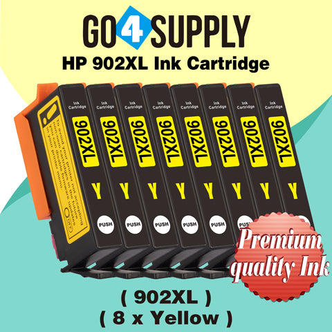 Compatible HP Yellow 902XL 902 XL Ink Cartridge Used for HP OfficeJet 6954 6958 6962, OfficeJet Pro 6968 6975 6978 Printers