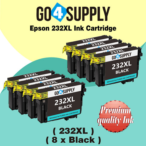 Compatible Epson 232 XL 232XL 232 Black Ink Cartridge Replacement for Epson Expression Home XP-4200 XP-4205 Workforce WF-2930 WF-2950 Printer