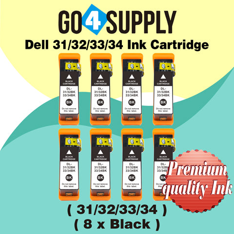Compatible Dell Standard Capacity Black Ink Cartridge (Series 31) for Dell V525w V725w All-in-One Wireless Inkjet Printers