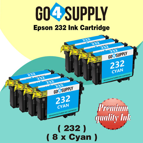 Compatible Epson 232 XL 232XL 232 Cyan Ink Cartridge Replacement for Epson Expression Home XP-4200 XP-4205 Workforce WF-2930 WF-2950 Printer