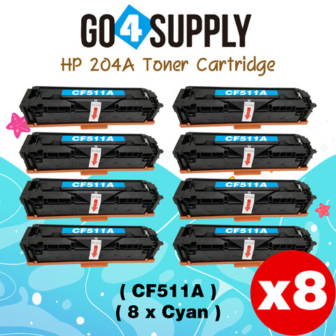 Compatible HP 204A CF511A Cyan Toner Cartridge to use for HP Color LaserJet Pro M154a, M154nw; HP Color LaserJet Pro MFP M180fw, M180n, M180nw, M181fw Printers