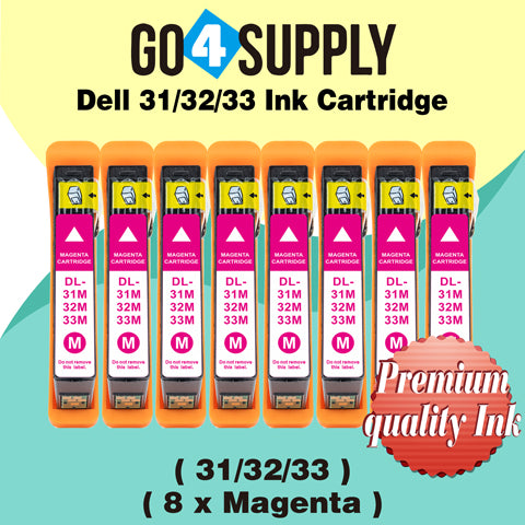 Compatible Dell Standard Capacity Magenta Ink Cartridge (Series 31) for Dell V525w V725w All-in-One Wireless Inkjet Printers