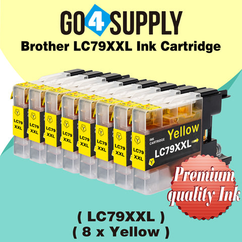 Compatible Brother Yellow LC79XXL LC-79 XXL Ink Cartridge Used for Brother MFC-J6510DW, MFC-J6710DW, MFC-J6910DW, MFC-J5910CDW, MFC-J6710CDW, MFC-J6910CDW, MFC-J5910DW Printers