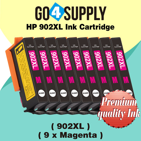 Compatible HP Magenta 902XL 902 XL Ink Cartridge Used for HP OfficeJet 6954 6958 6962, OfficeJet Pro 6968 6975 6978 Printers