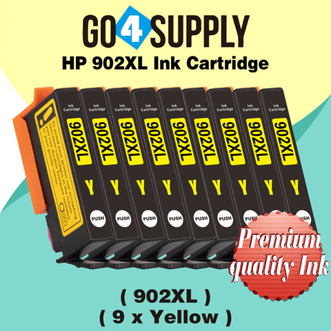 Compatible HP Yellow 902XL 902 XL Ink Cartridge Used for HP OfficeJet 6954 6958 6962, OfficeJet Pro 6968 6975 6978 Printers