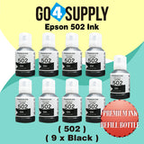 Compatible 502 Black Ink Refill Bottles for ET-2750 ET2760 ET-2803 ET-3750 ET-4750 ET-3760 ET-4760 ET-2850 ET-4800 ET-3700 ET-3710 ET-15000 ET-2800 ST-4000 Printer