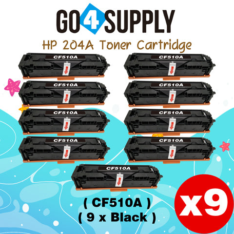 Compatible HP 204A CF510A Black Toner Cartridge to use for HP Color LaserJet Pro M154a, M154nw; HP Color LaserJet Pro MFP M180fw, M180n, M180nw, M181fw Printers
