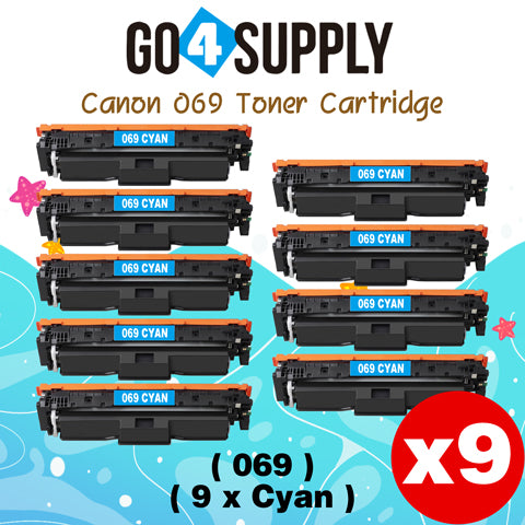Compatible Canon 069 Cyan Toner Cartridge Used for Canon Color imageCLASS MF753Cdw MF751Cdw LBP674Cdw Printers