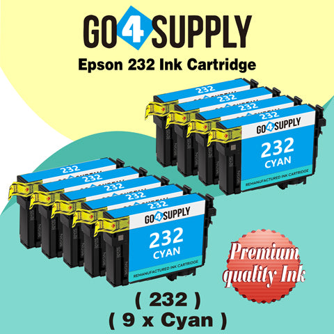 Compatible Epson 232 XL 232XL 232 Cyan Ink Cartridge Replacement for Epson Expression Home XP-4200 XP-4205 Workforce WF-2930 WF-2950 Printer