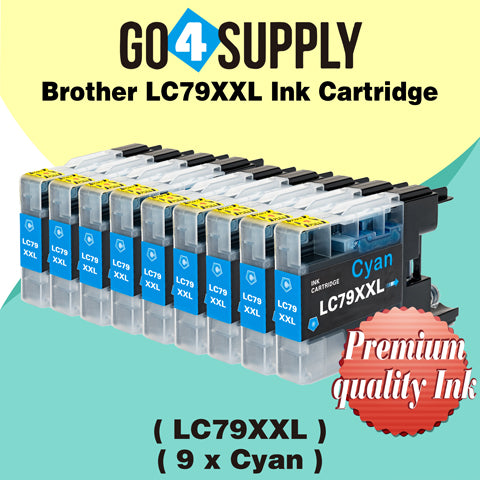 Compatible Brother Cyan LC79XXL LC-79 XXL Ink Cartridge Used for Brother MFC-J6510DW, MFC-J6710DW, MFC-J6910DW, MFC-J5910CDW, MFC-J6710CDW, MFC-J6910CDW, MFC-J5910DW Printers