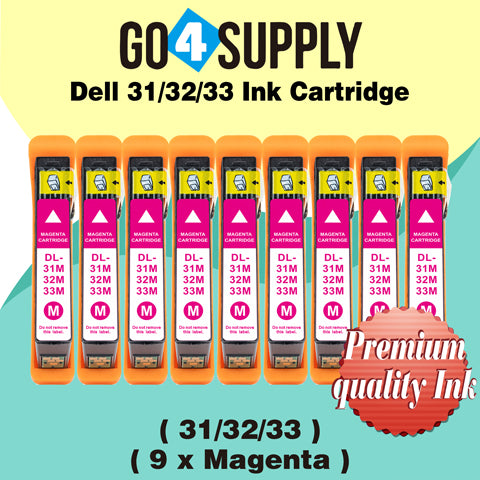 Compatible Dell Standard Capacity Magenta Ink Cartridge (Series 31) for Dell V525w V725w All-in-One Wireless Inkjet Printers