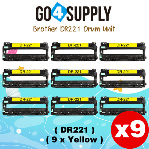 Compatible Brother DR221 DR-221 DR221CL Yellow Drum Unit Used for Brother HL-3140cw, HL-3170cdw, HL-3180CDW, MFC-9130cw, MFC-9330cdw, MFC-9340cdw, DCP-9020CDN Printer