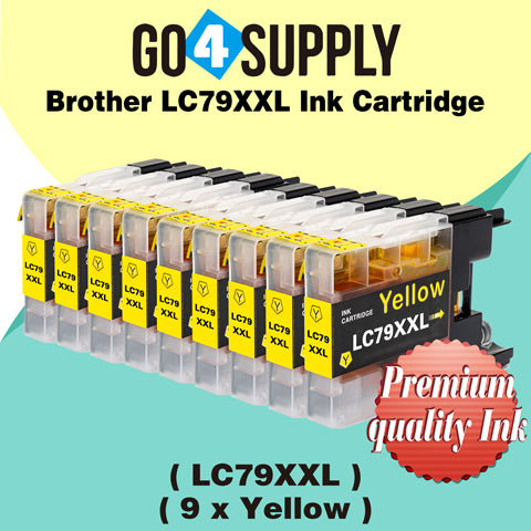 Compatible Brother Yellow LC79XXL LC-79 XXL Ink Cartridge Used for Brother MFC-J6510DW, MFC-J6710DW, MFC-J6910DW, MFC-J5910CDW, MFC-J6710CDW, MFC-J6910CDW, MFC-J5910DW Printers