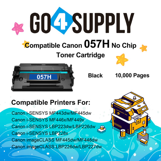 Compatible Canon 057H Black High Yield (NO CHIP) Toner Cartridge use for Canon imageCLASS LBP228dw, LBP227dw, LBP226dw MF449dw, MF448dw, MF445dwLaser Printers
