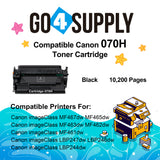 Compatible Canon 070 070H (10200 Yield) Toner Cartridge Used for Canon imageClass MF467dw, MF465dw, MF463dw,MF462dw, MF461dw, LBP247dw, LBP246dw, LBP244dw