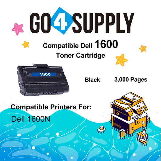 Compatible Dell 310-5416 310-5417 K4671 P4210 T5870 X5015 Multifunction 1600N Toner Cartridge Used for Dell 1600N Printers