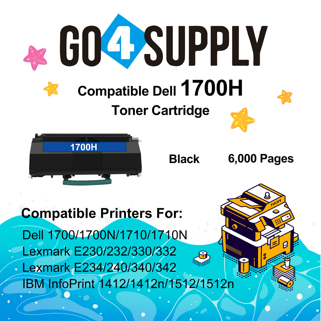 Compatible Dell 1700H 1710 310-5399 Toner Cartridge Used for DELL 1700 1700N 1710 1710N Printers