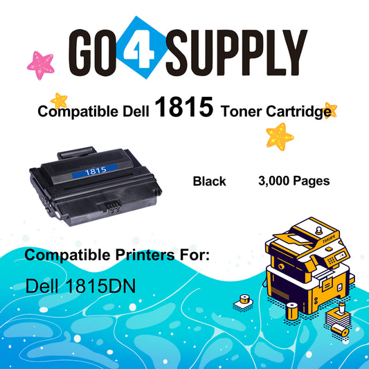 Compatible Dell 310-7945 1815dn Toner Cartridge Used for Dell 1815/1815dn Series (PF658, 310-7945, 0RF223, 0PF658, 3107945)