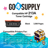 Compatible HP 213A W2130A Black Toner Cartridge Used for HP LaserJet Enterprise 5700dn/6700dn/6701dn, Color LaserJet EnterpriseVFP 5800f/5800dn/6800dn, Color LaserJet Enterprise Flow MFP5800zf/6800zf/6800zfsw/6800zfw Printers