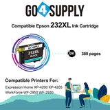 Compatible Epson 232 XL 232XL 232 Black Ink Cartridge Replacement for Epson Expression Home XP-4200 XP-4205 Workforce WF-2930 WF-2950 Printer