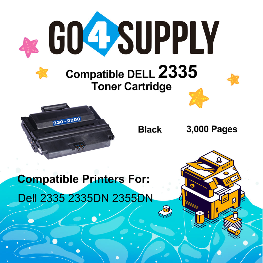 Compatible Dell 330-2208 2355dn (3000 Yield) Toner Cartridge Used for Dell 2335D 2335 2335DN Printers