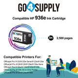 Compatible BLACK HP 936e MovMore Ink Cartridge Used for OfficeJet  9120e-Serie/9122e/9125e/9126/9128/9129e/9130e-Serie/9132e/9110/9110b/9120b/9130/9130b/9130e/9133/9135e/9720e/9730e