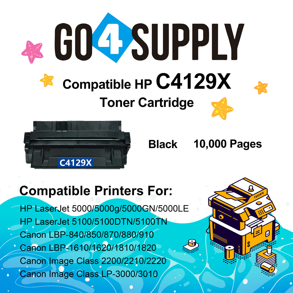 Compatible HP 29X 4129X C4129X Toner Cartridge use for HP LaserJet 5000,LaserJet 5000DN,LaserJet 5000GN,LaserJet 5000N,LaserJet 5100,LaserJet 5100DTN,LaserJet 5100se,LaserJet 5100TN Printer