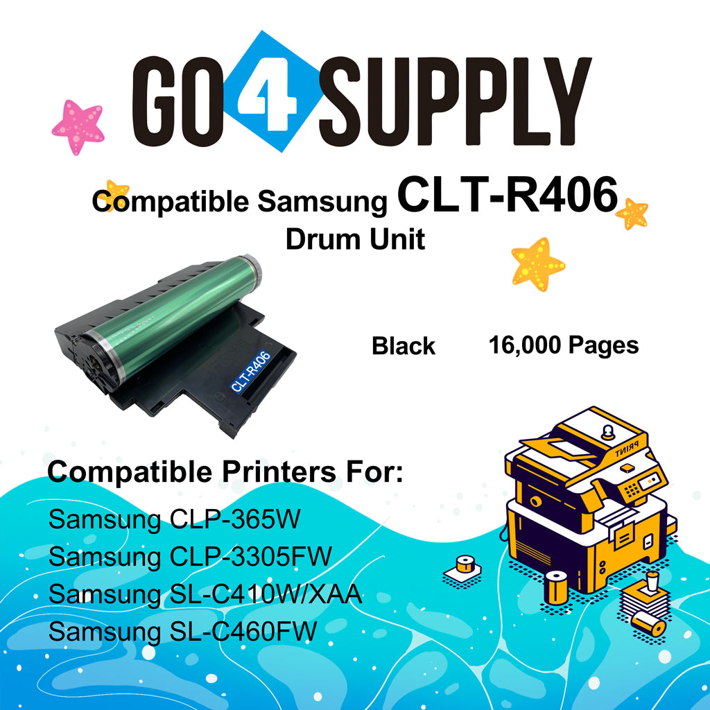 Compatible Samsung CLT-R406 CLT R406 Drum Unit Used for Samsung Xpress C410W C430W C460FW C480FW CLP-365W CLX-3305FW Printer