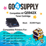 Compatible HP 42X Q5942X Toner Cartridge use with HP 4250TN 4250N 4250DTN 4350N 4350TN 4350DTN Printers (2,0000 Yield)
