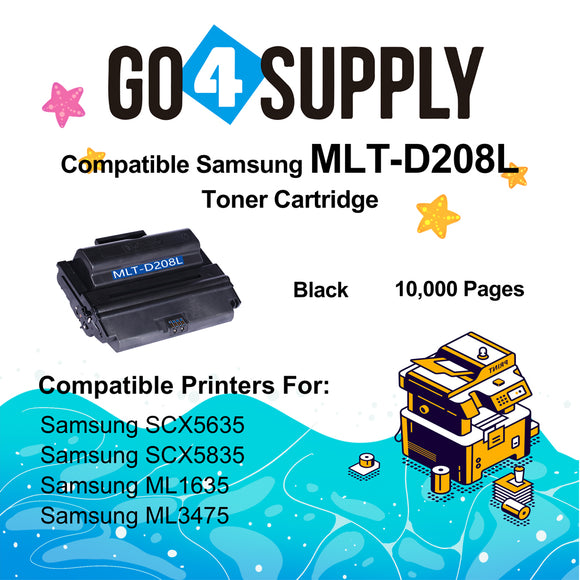 Compatible Samsung MLT-D208L D208L MLTD208L (High Yield) Toner Cartridge use with Samsung SCX-5635 SCX-5835 SCX-5635FN SCX-5835FN Printers