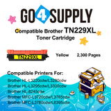 Compatible Brother TN-229XL TN229XL Yellow Toner Cartridge Used for Brother MFC-L3720cdw L3765cdw L3780cdw L8395cdw HL-L3220cdw L3280cdw L3295cdw L3300cdw 8245cdw Printers