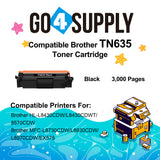 Compatible Black Brother TN635 Toner Cartridge Used for HL-L8430CDW HL-L8430CDWT HL-L8570CDW MFC-L8730CDW MFC-L8930CDW MFC-L8970CDW EX575