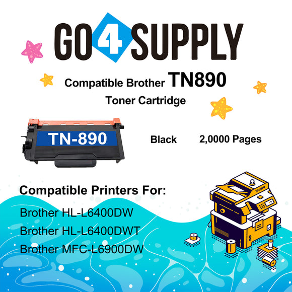 Compatible Brother TN890 TN-890 Toner Cartridge Used for Brother HL-L6400DW HL-L6400DWT HL-L6250DW MFC-L6900DW MFC-L6750DW Printers