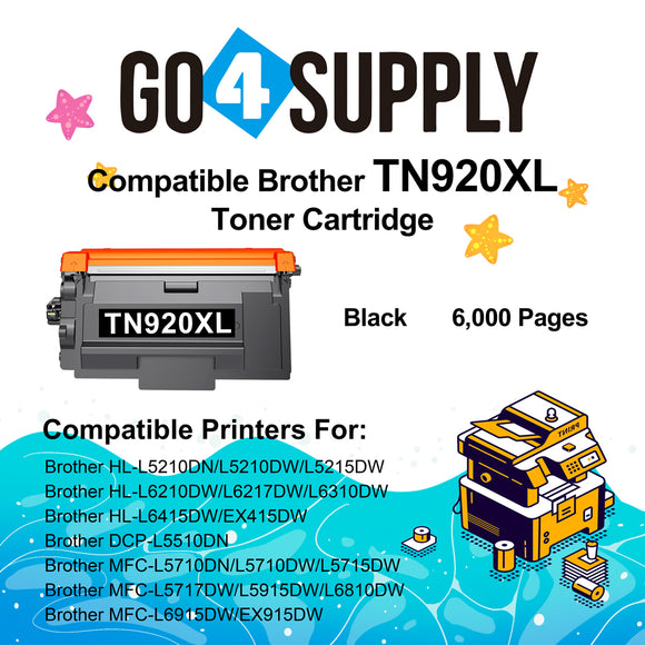 Compatible Brother TN-920XL TN920XL Toner Cartridge Used for Brother Brother HL-L5210DN L5210DW L5215DW L6210DW L6217DW L6310DW L6415DW EX415DW DCP-L5510DN MFC-L5710DN L5710DW/L5715DW L5915DW