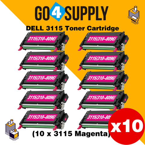 Compatible Magenta Dell 3115 Toner Cartridge Replacement for 310-8096 Used for Dell 3110cn, 3115cn, 3110, 3115 Print
