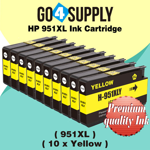 Compatible Yellow HP 951xl Ink Cartridge Used for HP Officejet Pro 251dw/276dw/8100/8600/8610/8620/8630/8640/8650/8660/8615/8616/8625 Printer