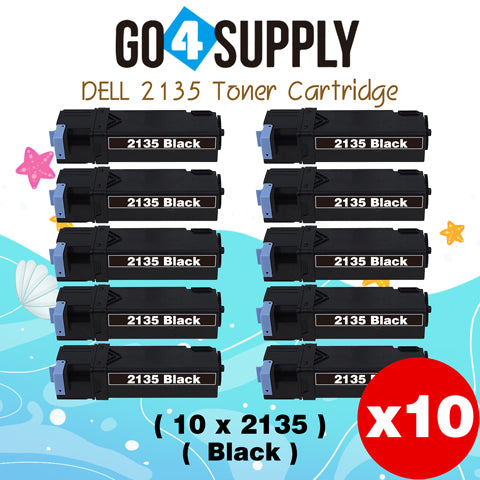 Compatible Dell 2135 330-1389 Black Toner Cartridge Replacement for 2135CN 2130CN Printer