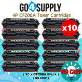 Compatible HP Black (NO CHIP) CF206A W2110A 206A Toner Cartridge Replacement for HP Color LaserJet Pro MFP M283fdw/M283fdn; M255dw/M255nw