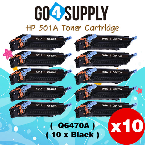 Compatible HP 502A Q6470A Black Toner Cartridge to use for HP Color Laserjet CP3505 3505n 3505dn 3600 3600n 3600dtn 3800 Printer
