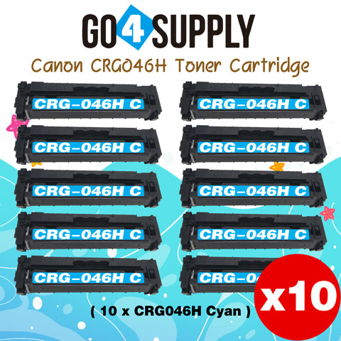 Compatible (High-Yield) Cyan CANON CRG046H Toner Cartridge Used for Color imageCLASS LBP654Cdw/MF735Cdw/MF731Cdw/MF733Cdw, Color i-SENSYS LBP654Cx/653Cdw/MF732Cdw/734Cdw/735Cx; Satera MF731Cdw/LBP654C/LBP652C/LBP651C/MF735Cdw/MF733Cdw