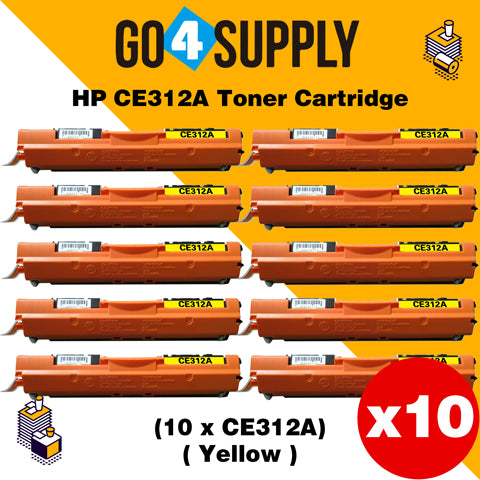 Compatible Yellow HP 312 CE312A 312A Toner Cartridge Used for HP  Laserjet Pro CP1020/ 1021/ 1022/ 1023/ 1025; CP 1026/ 1027/ 1028nw; 100 M175a/b/c/nw/p/q/R; 200 color MFP M275nw/s/t/u Printer