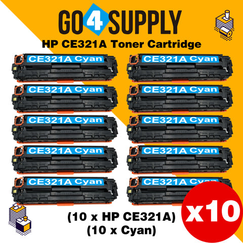 Compatible HP Cyan CE321A Toner Cartridge Used for HP LaserJet CP1521/1522/1523/1525n; Pro CP1525/1526/1527/1528nw; Pro CM1411/1412/1413/1415fn; Pro CM1415/1416/1417/1418fnw Printer