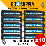 Compatible Cyan HP 411A CF411A Toner Cartridge Used for Color LaserJet Pro M452dw/452dn/452nw, Color LaserJet Pro MFPM477fnw/M477fdn/M477fdw, Color LaserJet Pro MFP M377dw Printers