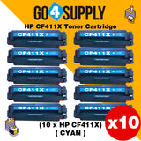 Compatible Cyan HP 411X CF411X Toner Cartridge Used for Color LaserJet Pro M452dw/452dn/452nw, Color LaserJet Pro MFPM477fnw/M477fdn/M477fdw, Color LaserJet Pro MFP M377dw Printers