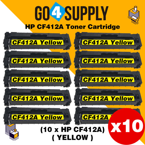 Compatible Yellow HP 412A CF412A Toner Cartridge Used for Color LaserJet Pro M452dw/452dn/452nw, Color LaserJet Pro MFPM477fnw/M477fdn/M477fdw, Color LaserJet Pro MFP M377dw Printers