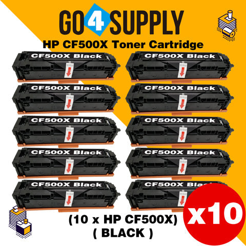 Compatible Black HP 500x CF500x 202x Toner Cartridge Used for HP Color LaserJet Pro M254/M254dw/254nw; MFP M281cdw/281fdn/281fdw/280/280nw Printer