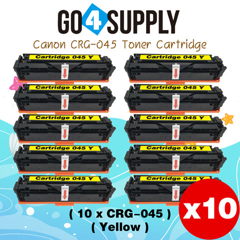 Compatible CANON Yellow CRG-045 CRG045 Toner Cartridge Used for Canon Color imageCLASS MF634Cdw/LBP612Cdw/MF632Cdw; i-SENSYS MF631Cn/633Cdw/635Cx/LBP611Cn/613Cdw